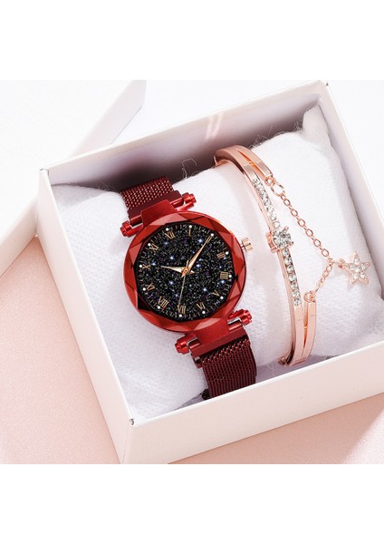 Siyah Popüler Bayanlar Izle Mıknatıs Roma Aydınlık Iki Parçalı Set Bilezik Izle Bilezik Hediye Kuvars Izle Reloj De Mujer (Yurt Dışından) modelleri