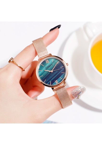 Sadece 1 Adet Watch2 Gaiety Lüks 2 Pcs Set Izle Kadınlar Gül Altın Su Matkap Bilezik Izle Takı Bayanlar Kadın Saat Rahat Kuvars Kol Saatleri (Yurt Dışından) fırsatları