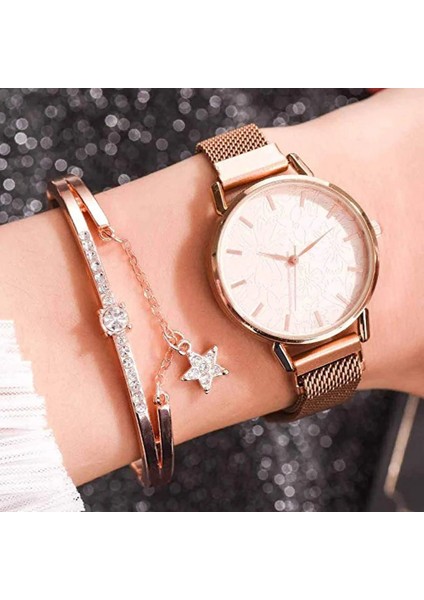 Yeşil Moda Kadın Saatler Gül Altın Izle Bayanlar Bilek Saatler Lüks Taklidi Kadın Bilezik Saatler Kadın Saat Reloj Mujer (Yurt Dışından) fiyatları