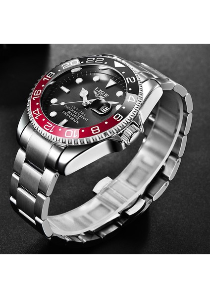 Kırmızı Mavi 2022 Saatler Moda Yeni Lıge Erkek Iş Su Geçirmez Kuvars Kol Saati Erkekler Üst Marka Lüks Paslanmaz Çelik Spor Saat Erkek (Yurt Dışından) fiyatları