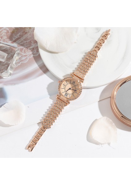 Altın Lüks Bilezik Saatler Kadınlar Kristal Elbise Kol Saatleri Saat Kadın Moda Rahat Kuvars Izle Reloj Mujer Relogio Feminino (Yurt Dışından) fırsatları