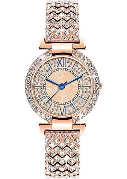 Altın Lüks Bilezik Saatler Kadınlar Kristal Elbise Kol Saatleri Saat Kadın Moda Rahat Kuvars Izle Reloj Mujer Relogio Feminino (Yurt Dışından) indirimleri