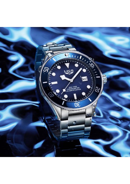 Yeni Gümüş Altın Lıge Izle Adam Iş Üst Marka Lüks Erkekler Için Izle Casual Saatler Paslanmaz Çelik Kuvars Kol Saati Su Geçirmez Saat Hombre (Yurt Dışından) modelleri