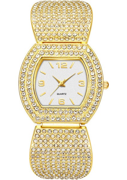 Altın Kadın Yeni Bilezik Izle Bayanlar Paslanmaz Çelik Kuvars Casual Izle Kadın Elbise Izle Kadın Saat Hediye Izle 2023 Yeni Moda (Yurt Dışından)