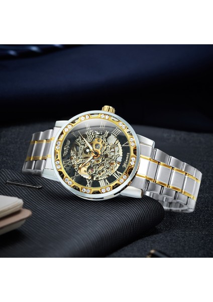 Be-Blk-Be-Blk Kutusu Kazanan Şeffaf Izle Erkekler Için Mekanik Kol Saatleri Elmas Saatler Erkek Lüks Paslanmaz Çelik Kayış Unisex Saat (Yurt Dışından) indirimleri