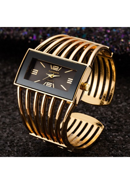 Altın Beyaz Lüks Altın Bilek Saatler Kadın Bileklik Bilezik Saatler Casual Bayanlar Saat Hodinky Montre Femme Saati Relogio Feminino Relojes (Yurt Dışından)