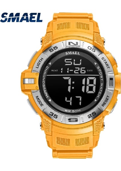 Turuncu Dijital Saatler Spor Smael Izle Erkekler Için 50 M Su Geçirmez Çalar Saat Otomatik Tarih Izle Turuncu Bilezik 1511 Erkek Saatleri Askeri (Yurt Dışından) fiyatları