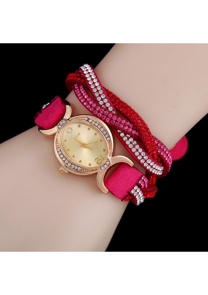 Yeşil Sıcak Satış Moda Bilezik Saatler Kadın Elmas Halat Silgi Rahat Bayanlar Kuvars Izle Kore Kadife Iki Tur Sarma Saat (Yurt Dışından) indirimleri