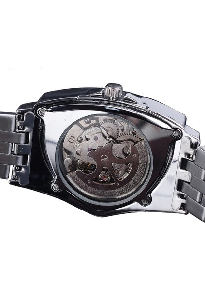 GMT1199-5 Duncougar Üçgen Kadran Mekanik Otomatik Saat Gümüş Paslanmaz Çelik Düzensiz Gündelik Iş Saati (Yurt Dışından) modelleri