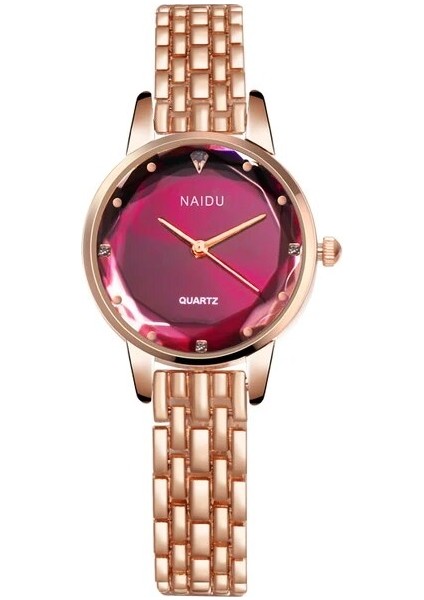 Gül Kadın Saatler Bayanlar Bilezik Saat Kuvars Yeni Naıdu Gül Altın Elbise Kol Saati Rahat Relogio Feminino Reloj Mujer Kol Saati (Yurt Dışından)