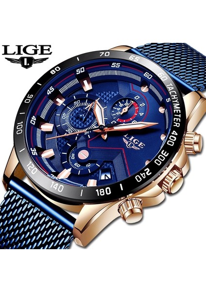 Gümüş Beyaz Lıge Kuvars Erkekler Izle Top Marka Lüks Moda Izle Erkekler Için Su Geçirmez Rahat Spor Erkek Kol Saati Chronograph Reloj Hombre + Kutu (Yurt Dışından) fırsatları