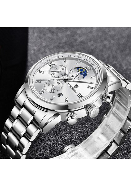 Gül Altın Beyaz Lıge Moda Izle Erkekler Lüks Spor Kuvars Kol Saati Chronograph Askeri Erkek Saatler Aydınlık Tarih Saat Relogio Masculino (Yurt Dışından) modelleri