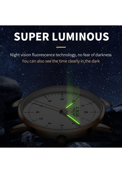 Gümüş Beyaz Lıge Iş Rahat Erkek Saatler Top Marka Lüks Moda Erkekler Için Izle Su Geçirmez Aydınlık Kol Saati Kuvars Saat Montre Homme (Yurt Dışından) indirimleri