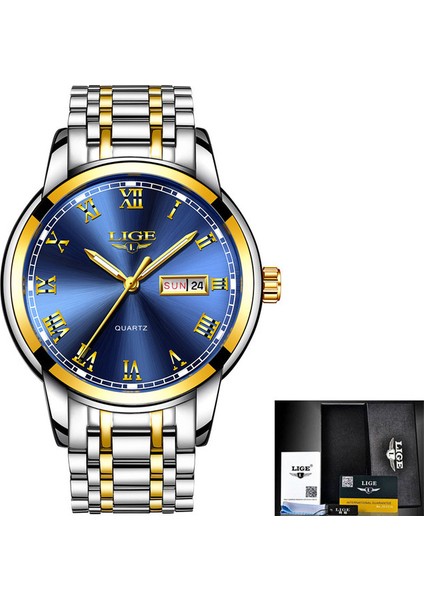Erkekler Izle A Lıge Sevgili Saati Seti Orijinal Erkekler Için Iş Kadınları Moda Rahat Su Geçirmez Paslanmaz Çelik Kuvars Bayanlar Kol Saatleri + Kutu (Yurt Dışından)