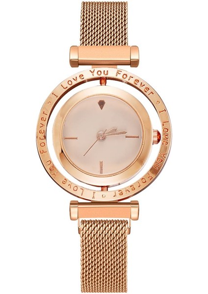 4061 Siyah Lüks Kadın Saatler Gül Altın Mıknatıs Net Kemer Bayanlar Bilek Saatler Kadran Kadın Bilezik Izle Kadın Saat Relogio Feminino (Yurt Dışından) modelleri