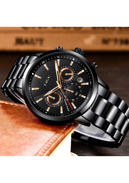 Gül Altın Mavi S Lıge Saatler Erkek Spor Kuvars Kronograf Kol Saatleri Lüks Paslanmaz Çelik Saat Aydınlık Tarih Erkekler Izle Relogio Masculino (Yurt Dışından) modelleri