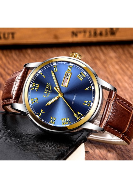 S Gümüş Lıge Üst Marka Lüks Erkek Saatler Aydınlık 3ATM Su Geçirmez Paslanmaz Izle Kuvars Erkekler Erkekler Için Tarih Takvim Iş Kol Saati (Yurt Dışından) modelleri