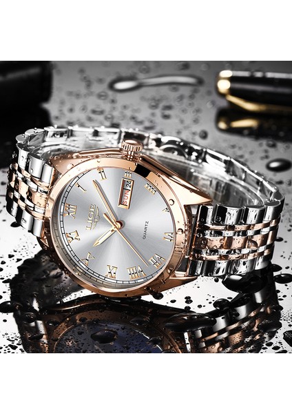 Gül Altın Mavi Lıge Üst Marka Lüks Su Geçirmez Gül Altın Kuvars Izle Kadınlar Paslanmaz Çelik Tarih Aşınma Hediye Saat Moda Aydınlık Bayanlar Izle (Yurt Dışından) modelleri