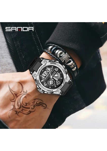 Ordu Yeşil Sanda 2021 Üst Marka Erkek Saatler 5ATM Su Geçirmez Spor Askeri Kol Saati Quartz Saat Erkekler Için Saat Relogio Masculino 6024 (Yurt Dışından)