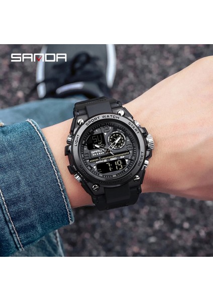 Ordu Yeşil Sanda 2021 Üst Marka Erkek Saatler 5ATM Su Geçirmez Spor Askeri Kol Saati Quartz Saat Erkekler Için Saat Relogio Masculino 6024 (Yurt Dışından)