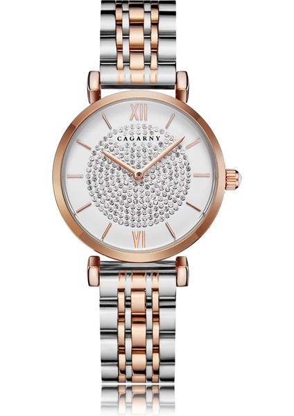 Çok Dropshipping Gül Altın Paslanmaz Çelik Bilezik Izle Kadın Moda Bayan Kuvars Saatler Hip Hop Elmas Bayanlar Saat Kadın (Yurt Dışından) fırsatları