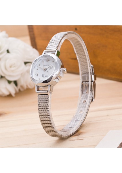 Altın Lüks Altın Bilezik Izle Kadın Moda Örgü Ince Alaşım Bant Taklidi Dial Kuvars Kol Saati Casual Kadın Saatler Saat (Yurt Dışından)