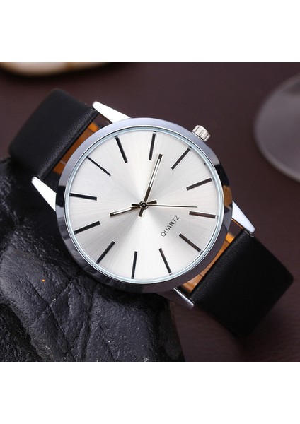 Siyah Beyaz 2023 Casual Quartz Saat Erkek Saatler En Lüks Marka Ünlü Kol Saati Erkek Saat Erkekler Için Saat Hodinky Relogio Masculino (Yurt Dışından)