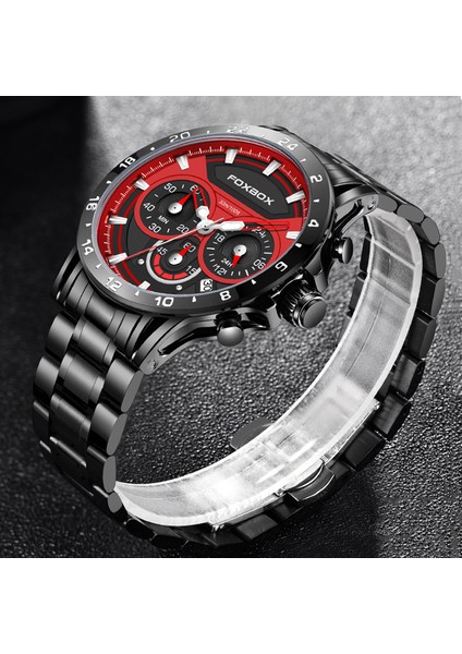 Siyah Gül Lıge Moda Erkekler Izle Üst Marka Lüks Spor Kuvars Chronograph Kol Saatleri Rahat Tüm Çelik Aydınlık Izle Religio Masculino (Yurt Dışından) indirimleri