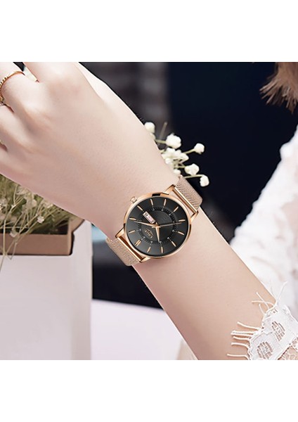 Mavi L Lıge Altın Kuvars Izle Kadın Saatler Bayanlar Çelik Kadın Bilezik Saatler Kadın Saat Relogio Feminino Montre Femme (Yurt Dışından) indirimleri