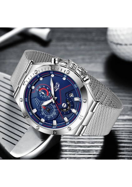 Gümüş Siyah Lıge 2022 Yeni Erkek Kuvars Kol Saati Üst Marka Moda Chronograph Kronometre Erkekler Için Su Geçirmez Paslanmaz Izle Lüks Izle Adam (Yurt Dışından) indirimleri