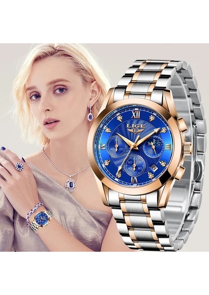 Gül Altın Mavi S Lıge 2023 Yeni Moda Izle Kadın Saatler Bayanlar Yaratıcı Çelik Kadın Bilezik Saatler Kadın Su Geçirmez Saatler Relogio Feminino (Yurt Dışından) fırsatları
