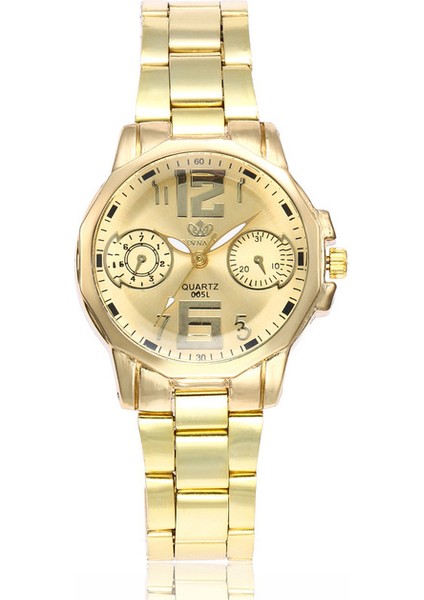 RINNADY047-ALTIN Altın Moda Gümüş Kadın Saatler Alaşım Bayanlar Kuvars Kol Saati Kadın Zarif Elbise Bilezik Saat Montre Femme Bayan Kol Saati (Yurt Dışından)