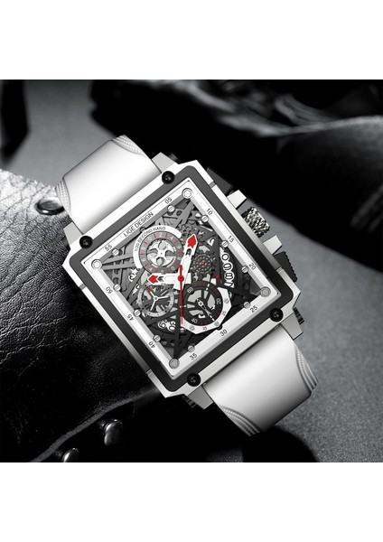 Altın Kırmızı 2021 Lıge Erkek Saatler Su Geçirmez Üst Marka Lüks Silikon Kare Spor Quartz Saat Saat Erkek Relogio Masculino Montre Homme (Yurt Dışından) modelleri