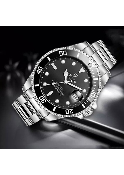 Sil Siyah Bilezik 2022 Tevise Erkekler Mekanik Saatler Otomatik Üst Marka Lüks Su Geçirmez Çelik Erkek Kol Saatleri Relogio Masculino 2022 (Yurt Dışından) fırsatları