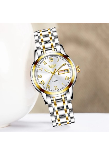 Lıge 2022 Yeni Altın Izle Kadın Saatler Bayanlar Yaratıcı Çelik Kadın Bilezik Saatler Kadın Su Geçirmez Saat Relogio Feminino (Yurt Dışından) indirimleri