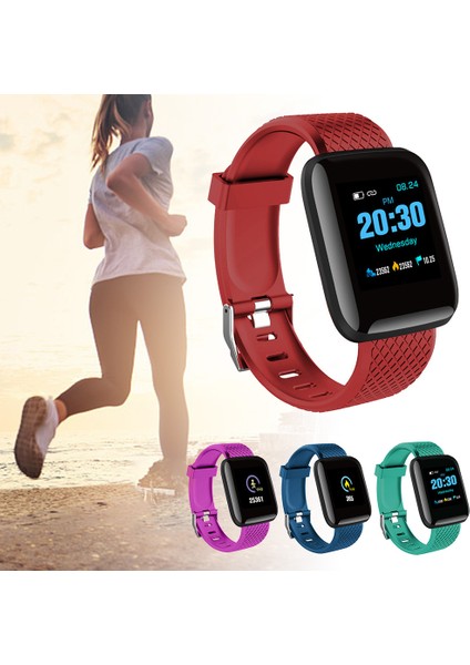 Yeşil Yeni Renkli Ekran Akıllı Bilezik Spor Spor Sağlığı Izleme Spor Bilezik Saat (Yurt Dışından) fiyatları