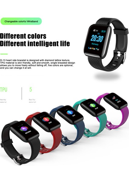 Yeşil Yeni Renkli Ekran Akıllı Bilezik Spor Spor Sağlığı Izleme Spor Bilezik Saat (Yurt Dışından) modelleri