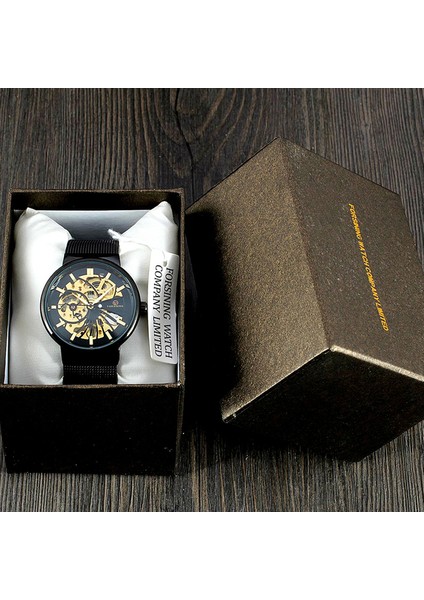 8126B Kutulu Erkekler Izle 2022 Ultra Ince Altın Kasa Mekanik El Rüzgar Saatler Paslanmaz Çelik Erkek Kol Saatleri Erkek Saat Relogio Masculino (Yurt Dışından)