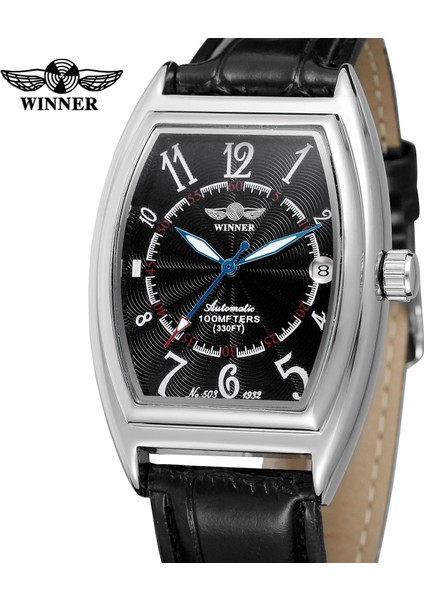 Siyah T-Kazanan Dijital Ölçeği Oymak Mavi El Mekanik Saat Siyah Düzensiz Şekilli Bilek Kayışı Saat (Yurt Dışından) fiyatları