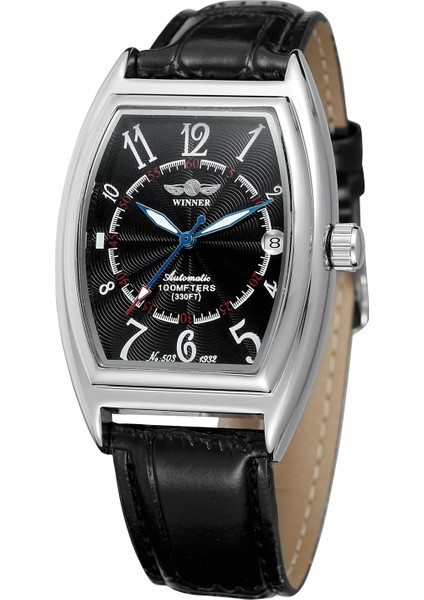 Siyah T-Kazanan Dijital Ölçeği Oymak Mavi El Mekanik Saat Siyah Düzensiz Şekilli Bilek Kayışı Saat (Yurt Dışından) modelleri