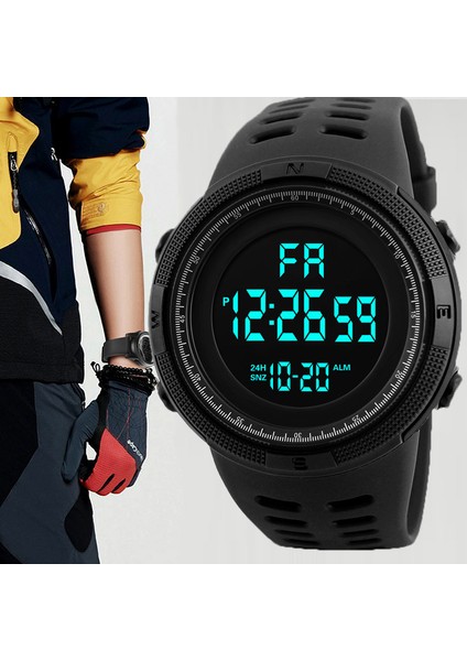 B-Blue Dijital Erkekler Izle Askeri Spor Kol Saati Çok Fonksiyonlu Su Geçirmez Spor Saatler Çocuklar Öğrenci Elektronik Saat Erkekler Için Hediyeler (Yurt Dışından) modelleri