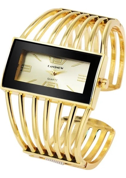 C Lüks Kadın Kare Dijital Arama Alaşım Kayış Bayanlar Kuvars Kol Saati Moda Elbise Bilezik Izle Saat Montre Femme Hediye XB40 (Yurt Dışından)