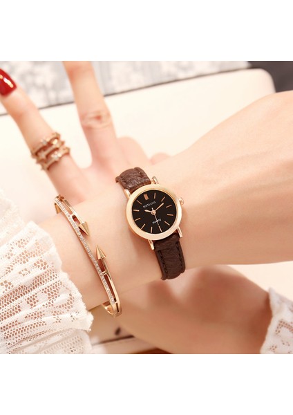 Stil 3 Yeni Saat Kadın Saatler Bayanlar Gül Altın Bilek Saatler Kadınlar Küçük Deri Kayış Bilezik Izle Kızlar Hediye Için Relogio Feminino (Yurt Dışından) fırsatları