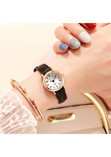Stil 3 Yeni Saat Kadın Saatler Bayanlar Gül Altın Bilek Saatler Kadınlar Küçük Deri Kayış Bilezik Izle Kızlar Hediye Için Relogio Feminino (Yurt Dışından) indirimleri