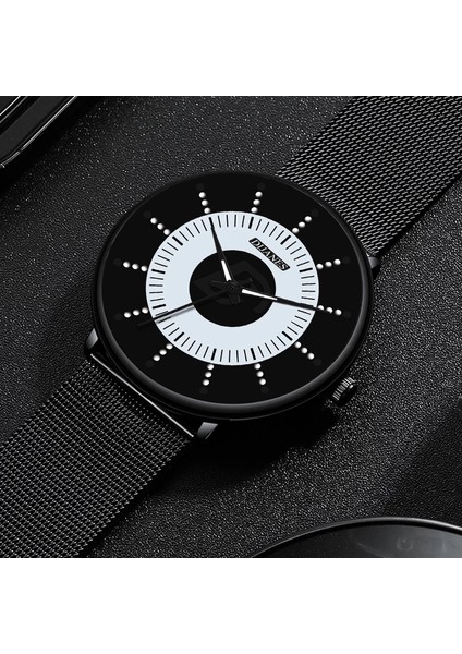 Örgü Siyah Mavi 2022 Minimalist Moda Erkek Saat Ultra Ince Iş Aydınlık Klasik Paslanmaz Çelik Hasır Kemer Kuvars Izle Relogio Masculino (Yurt Dışından) indirimleri