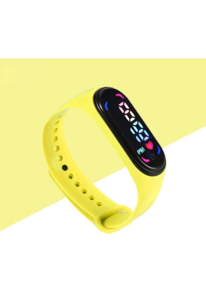 Turuncu Çocuk Kol Saati Şık Unisex Su Geçirmez Çocuklar Elektronik Kol Saati Açık Çocuk Kol Saati Çocuk Izle (Yurt Dışından)