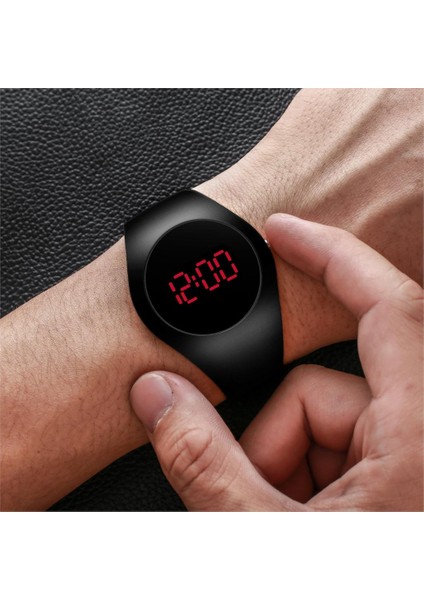 R1R-YEŞIL Erkekler Moda Izle Ultra-Ince Yuvarlak Spor Öğrenci Elektronik Saat Erkekler Su Geçirmez Dijital Saat Kadın Dijital Relogio Masculino (Yurt Dışından) fırsatları