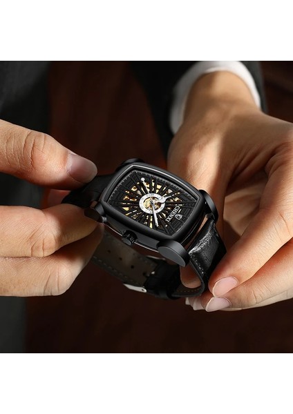 Mavi Gümüş Moda Chenxi Üst Marka Lüks Erkek Saatleri Otomatik Saat Aydınlık Su Geçirmez Tourbillon Mekanik Saat Relogio Mascul (Yurt Dışından) indirimleri