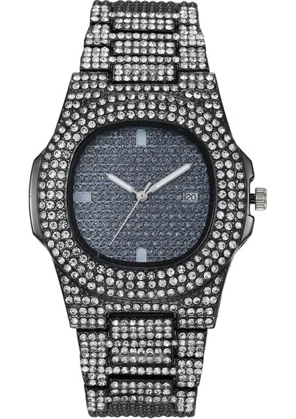 Gri Lüks Marka Gül Altın Kadın Izle Moda Rahat Tarih Kuvars Bilek Saatler Su Geçirmez Bilezik Izle Kadın Saat Reloj Mujer (Yurt Dışından)