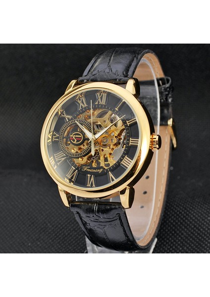 FSG8099GH Kutu ile Kupon Satışı Erkek Saatler Erkekler Mekanik Saat Romen Rakamıyla Ekran Paslanmaz Çelik Altın Çerçeve Lüks Üst Marka Saat (Yurt Dışından) fiyatları